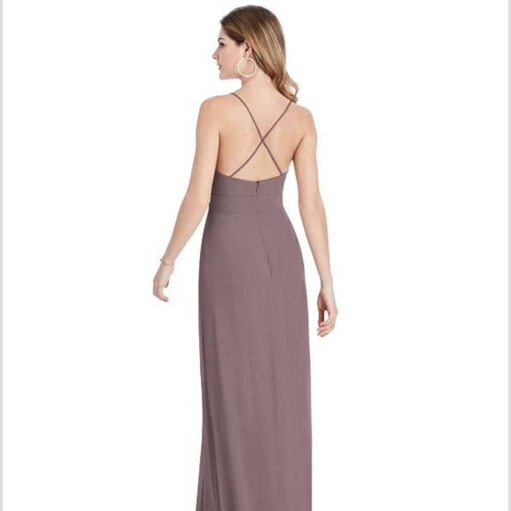 After Six French Truffle Bridesmaid Dress - Picture 1 of 5